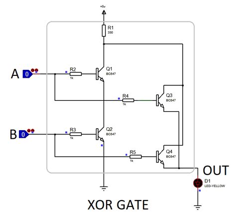 Xor Gate Circuit Diagram Using Transistor