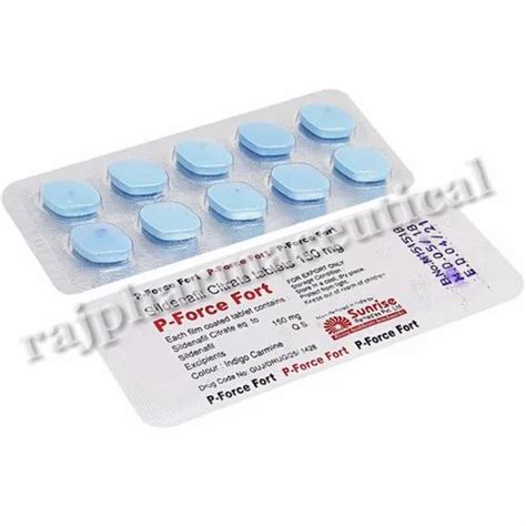 Sildenafil Citrate 150mg P Force Fort At Rs 180stripe Sildenafil