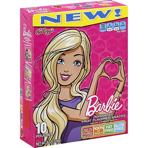 Kelloggs Fruit Flavored Snacks Assorted Barbie Fruit Snacks