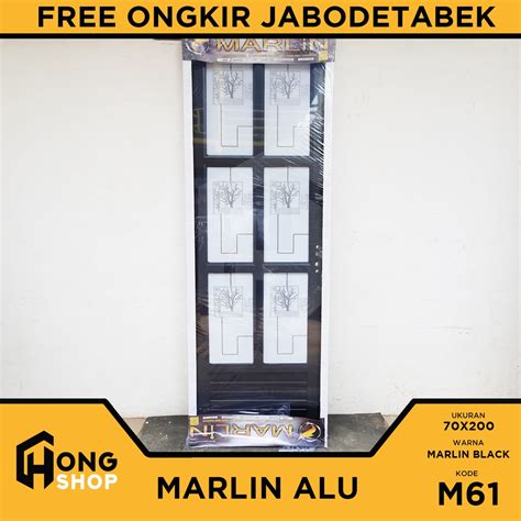 Jual Pintu Aluminium X Marlin Kaca M Marlin Black Shopee