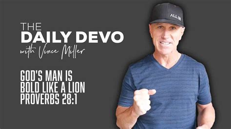 Gods Man Is Bold Like A Lion Devotional Proverbs 281 Youtube