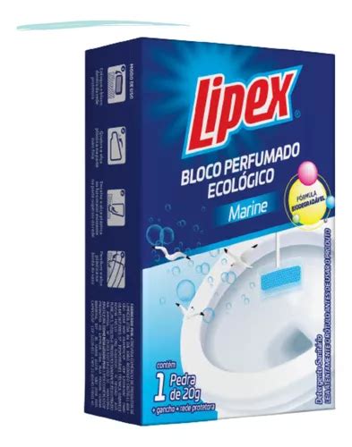 Pedra Sanitária Bloco Perfumado Limpa Perfuma Banheiro Lipex MercadoLivre