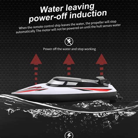 Remote Control Boats 2.4G 20km/h RC Boat RC Toy Gift for Kids Adults Boys Girls (White)