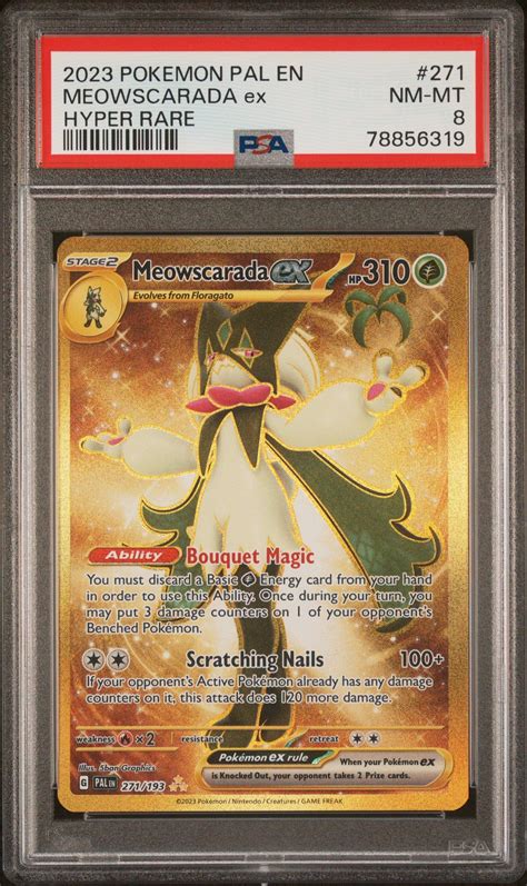 Pokemon Pal En Paldea Evolved Meowscarada Ex Psa Gamestop