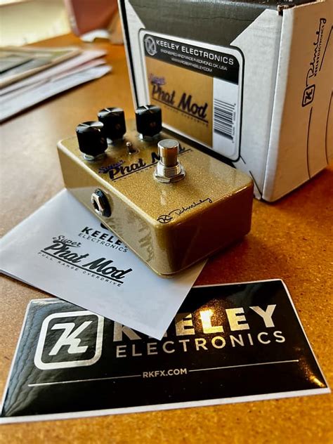 Keeley Super Phat Mod Overdrive 2016 Present Gold Metallic Reverb