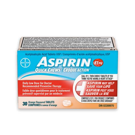 ASPIRIN® 81mg QUICK CHEWS® | ASPIRIN® Canada