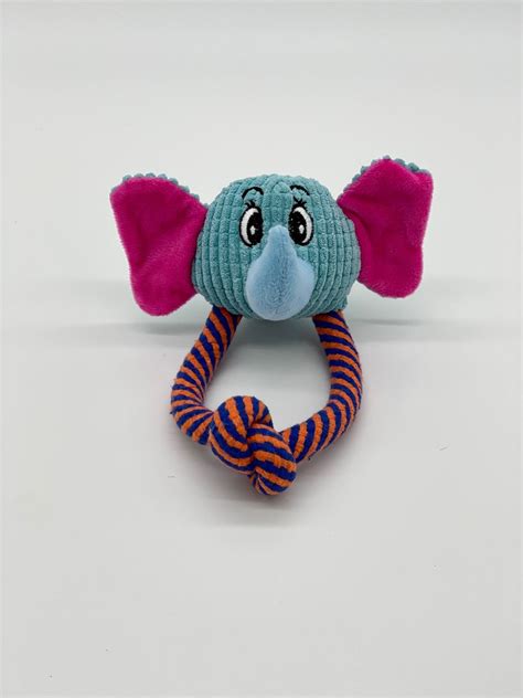 Elly The Elephant Tugger Plush Dog Toy Etsy