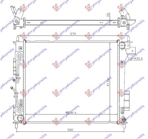Water Cooler Kia Soul 16 19 Meteco