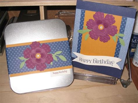 Gift Card Tin Matching Card Stampin Up Homemade Cards Card