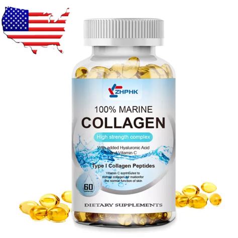 MARINE KOLLAGEN SUPPLEMENT Vitamin C Anti Aging Hydrolysierte Peptide