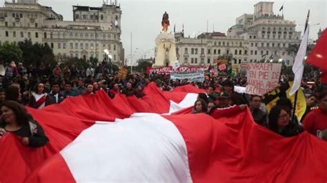 La Indignación En Perú Es Comparable Con La Que Derribó A Fujimori