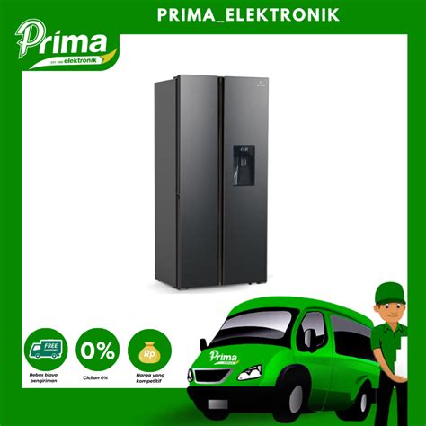 Jual KULKAS SIDE BY SIDE POLYTRON PRS480X REFRIGERATOR PRS 480X