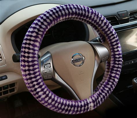 Buy Wholesale Pretty Polka Dot Auto Steering Wheel Wrap Velvet 15 Inch