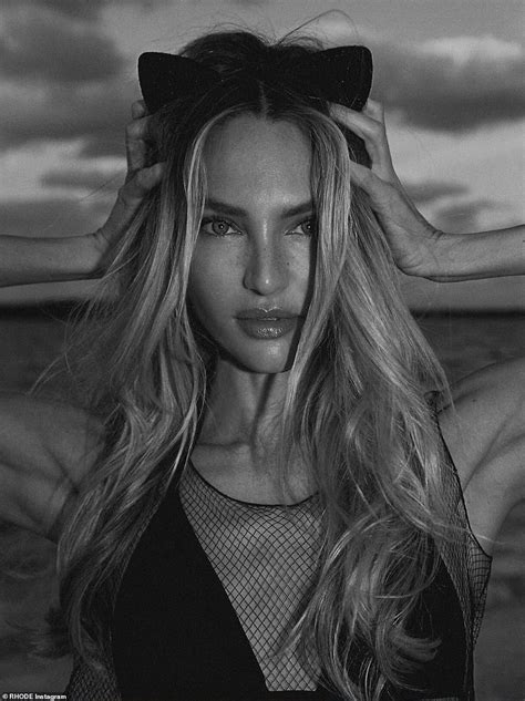 Candice Swanepoel Displays Her Incredible Figure In A Tiny Black Bikini