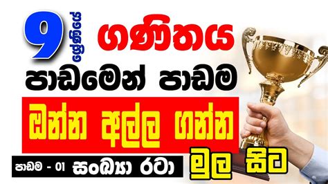 Grade 9 Maths Lesson 1 Revision ගණිතය පුනරීක්ෂණ 9 වසර හොදම ගැටලු