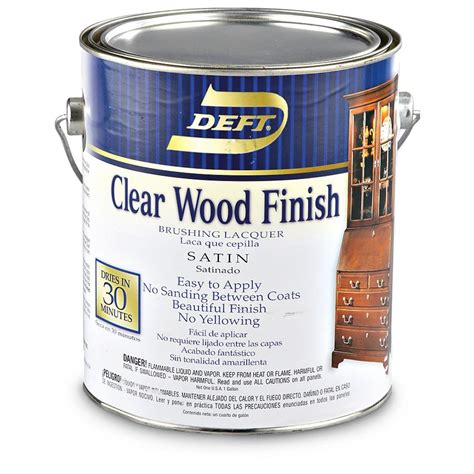 Deft® Clear Wood Finish Lacquer, Semi - gloss - 143339, Garage & Tool ...