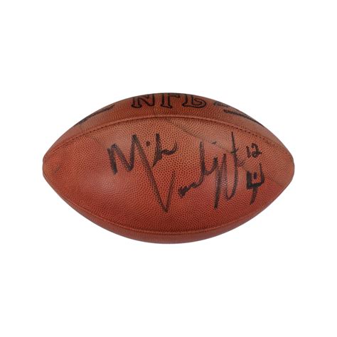 Mike Vanderjagt Signed Official NFL Game Football with Field Goal ...