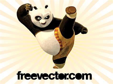 Kung Fu Panda Vector Vector Art & Graphics | freevector.com