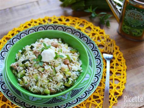 Insalata Di Riso Con Zucchine E Tonno RicetteDalMondo