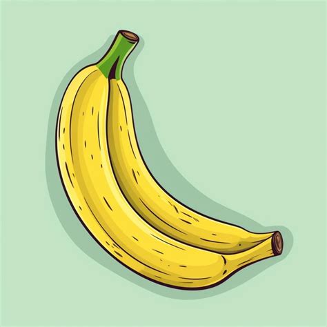 Ilustra O Banana Vetor Fruta Comida Tropical Fresco Amarelo Isolado