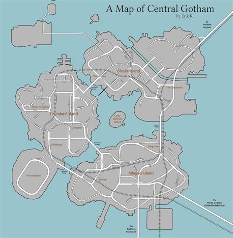 Gotham City Map