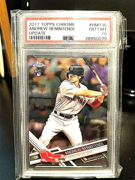 Andrew Benintendi Topps Chrome Update Hmt Psa Gem Mt Ebay