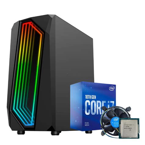 PC Gamer Crystal Intel Core i7 10700F RTX 3060 Crystal Informática