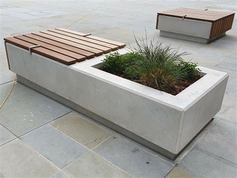 Concrete Planter Bench Bishopsgate Townscape Products