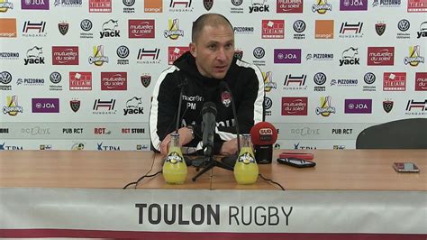 Conf Rence De Presse D Apr S Match Toulon Lyon Pierre Mignoni Vid O