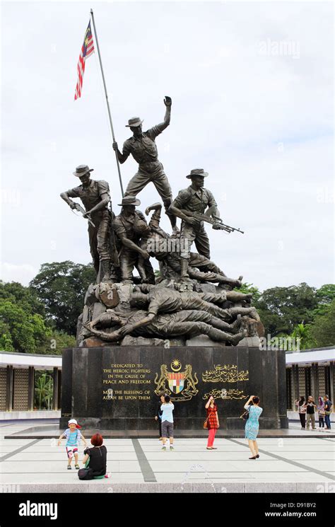 The National Monument War Memorial Kuala Lumpur Malaysia Asia Stock