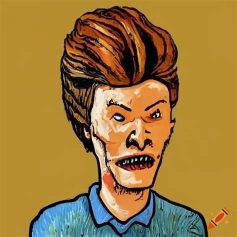 Van Gogh Inspired Artwork Of Beavis And Butthead