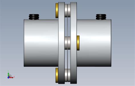 圆盘联轴器 Solidworks 2012 模型图纸免费下载 懒石网