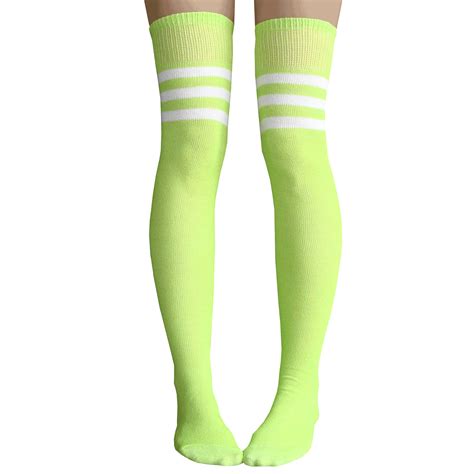 Neon Green Knee High Socks - Made in USA