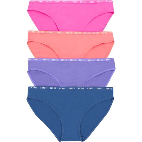 Bonds Women S Everyday Hipster Bikini 4 Pack Multi Size 16 BIG W