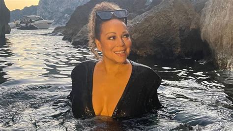 Mariah Carey S Best Moments Wearing A Sequin Gown While Swimming