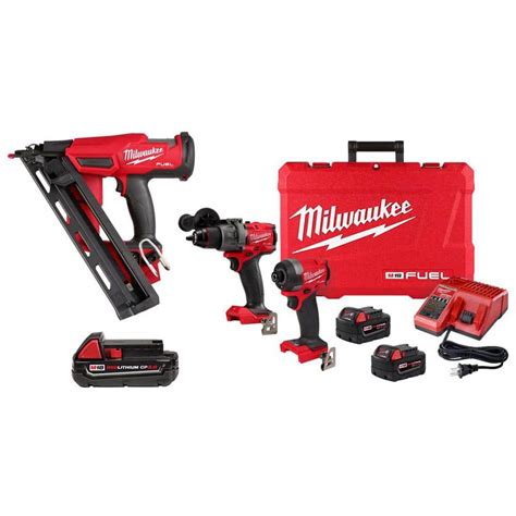 Milwaukee M V Brushless Cordless Gauge Finish Nailer Hammer