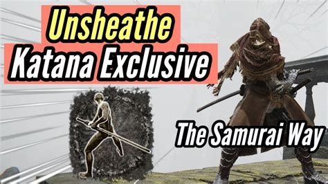 Using Unsheathe The Katana Exclusive Skill [elden Ring Pvp Ash Of