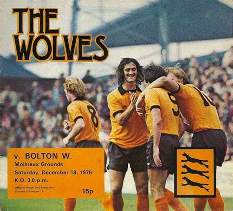 Wolves Bolton In Dec At Molineux The Programme Cover Div