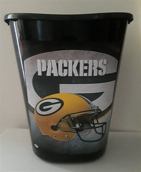 Green Bay Packers Trash Can Bathroom Laundry Man Cave NFL | Etsy