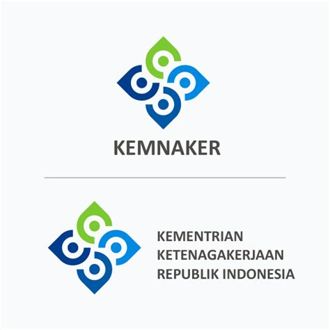 Logo New Kemnaker Batik Biru