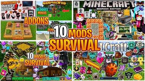 Mejores Addons Survival Para Minecraft Pe 1 19 Y 1 20 Mods Minecraft