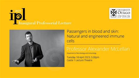 Inaugural Professorial Lecture Professor Alexander McLellan YouTube