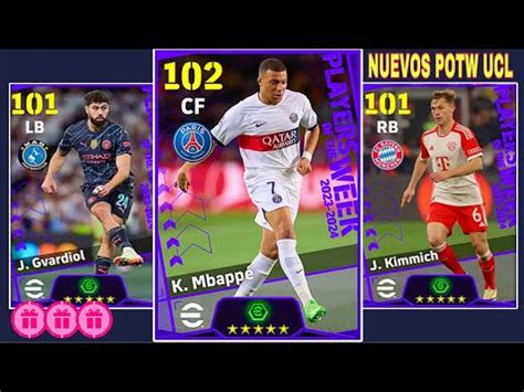 NUEVOS JUGADORES POTW DE CHAMPIONS LEAGUE CON SUS GOLES PARA ESTÉ