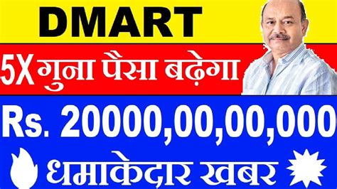 DMART 5x गन पस बढग DMART SHARE LATEST NEWS DMART SHARE PRICE