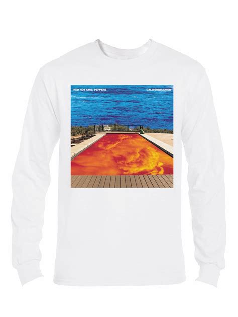 Red Hot Chili Peppers Californication Polera Manga Larga Blanca Hombre Abominatron