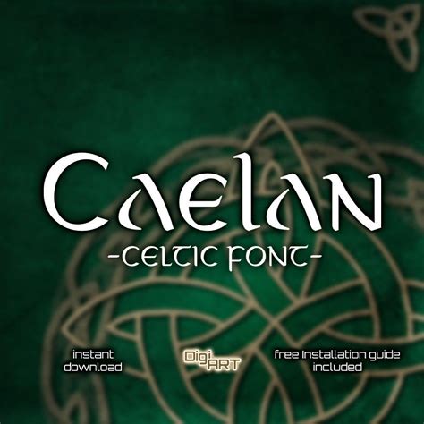 Caelan Font Celtic Font Nordic Font Norse Font Svg Rune Font Viking