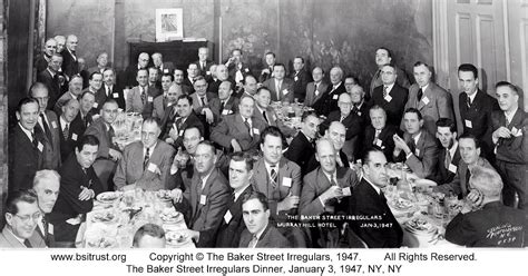 The 1947 Bsi Dinner The Baker Street Irregulars Trust