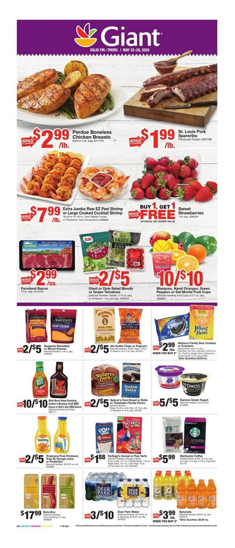 Giant Food Weekly Ad May 22 May 28 2020