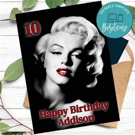 Marilyn Monroe Birthday Cards