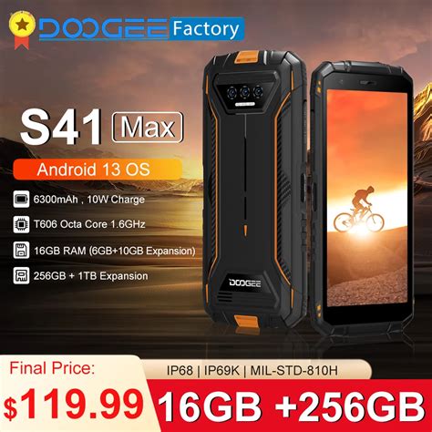 World Premiere Doogee S Max Gb Gb Rugged Smartphone Mah Mp